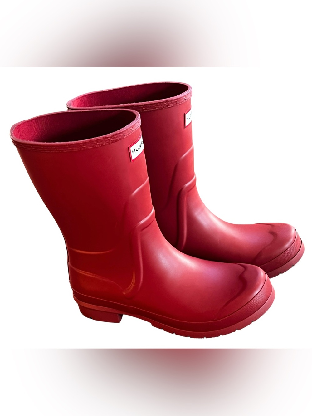 US 8 Hunter Red Tall Rain Boots “Liberty Tall” - Picture 4 of 11